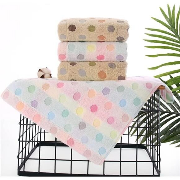 Cotton Hand Towels Set 2 Pack Soft Absorbent Quick Dry Bathroom Kitchen Decorati - Picture 3 of 7